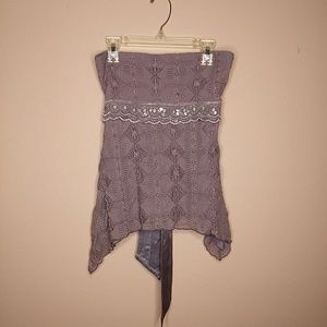 Charlotte Russe strapless shirt.